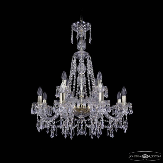 Подвесная люстра Bohemia Ivele Crystal 1403 1403/8+4/240/XL-80 G