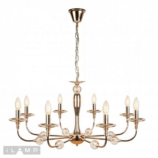 Подвесная люстра iLamp Aura 1030-8GD
