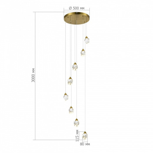 Подвесная люстра ST-Luce Cascato SL6114.203.08