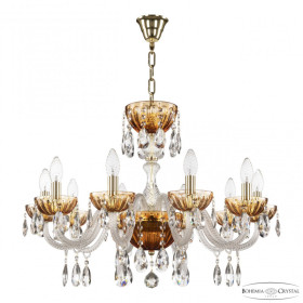Подвесная люстра Bohemia Ivele Crystal 5417 5417/10/240 G Amber/M-1H