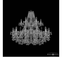 Подвесная люстра Bohemia Ivele Crystal 1409 1409/12+6/360/2d Ni