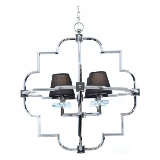 Подвесная люстра LUMINA DECO Baltimore LDP 8020-4 CHR+BK