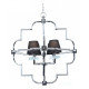 Подвесная люстра LUMINA DECO Baltimore LDP 8020-4 CHR+BK