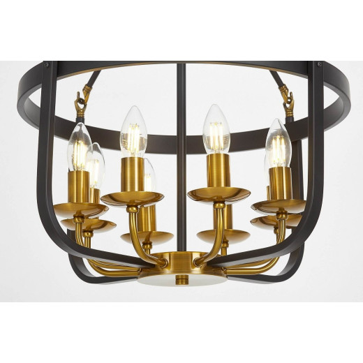 Подвесная люстра LUMINA DECO Berling LDP 8024-8 BK+MD