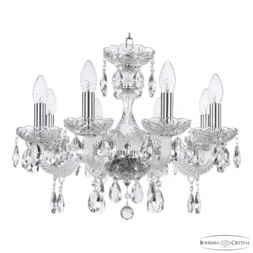 Подвесная люстра Bohemia Ivele Crystal 117 117/8/165 Ni