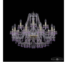 Подвесная люстра Bohemia Ivele Crystal 1410 1410/10+5/300 G V7010