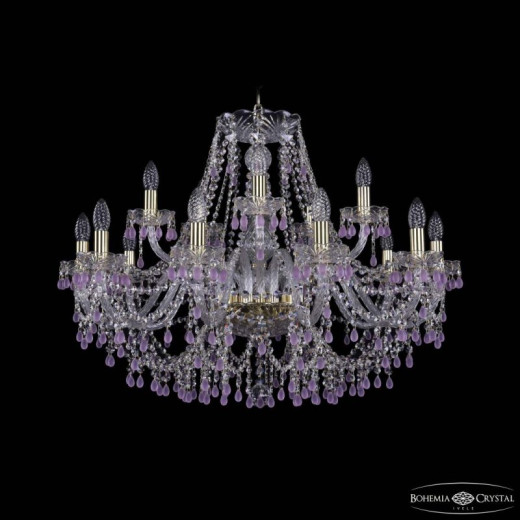 Подвесная люстра Bohemia Ivele Crystal 1410 1410/10+5/300 G V7010