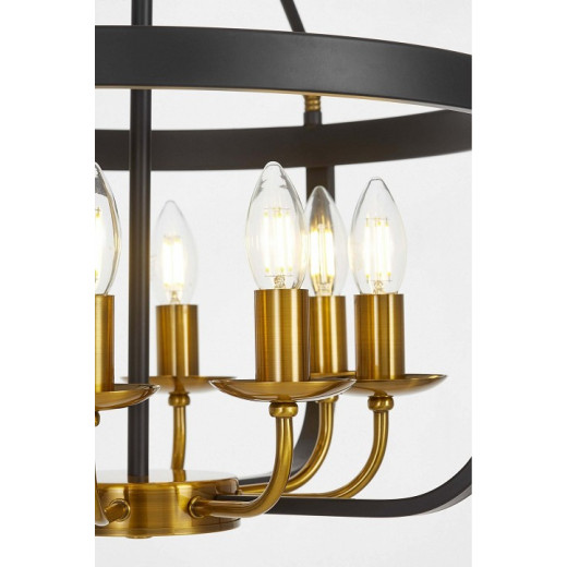 Подвесная люстра LUMINA DECO Berling LDP 8024-8 BK+MD