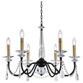 Подвесная люстра Newport АНАСТАСИЯ 3976/C black+brass