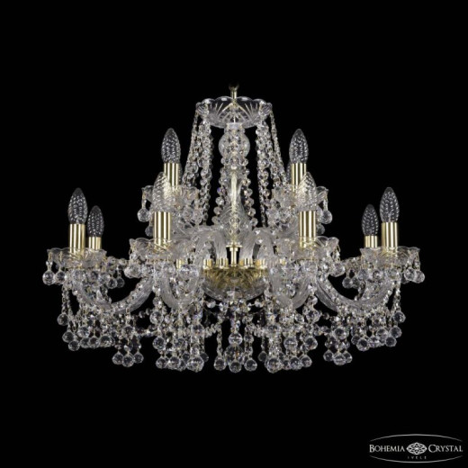 Подвесная люстра Bohemia Ivele Crystal 1409 1409/8+4/240 G
