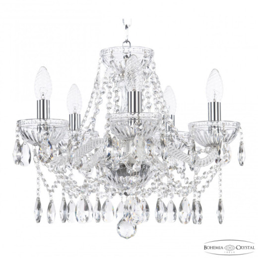 Подвесная люстра Bohemia Ivele Crystal 5413 5413/5/141 Ni Clear/M-1G