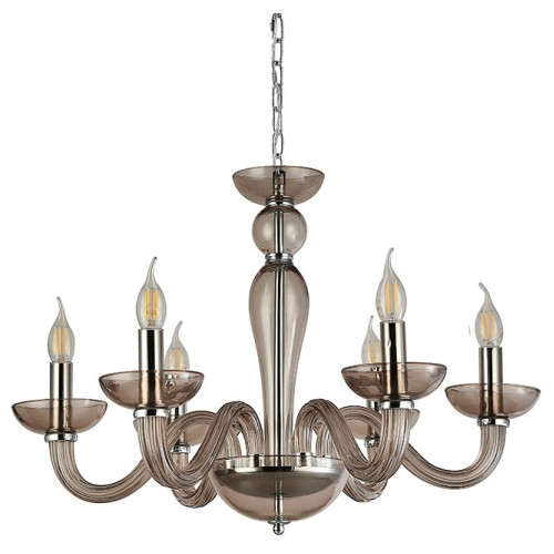 Подвесная люстра Newport ARLETTE 8646/С chrome coffee