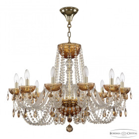 Подвесная люстра Bohemia Ivele Crystal 5402 5402/12/300 G Amber/M-1G K721