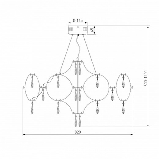 Подвесная люстра Bogate's Tense 443/1