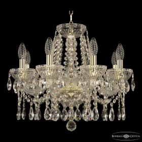 Подвесная люстра Bohemia Ivele Crystal 5413 5413/8/165 G Clear/M-1G