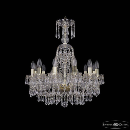 Подвесная люстра Bohemia Ivele Crystal 1403 1403/12/195/XL-65 G