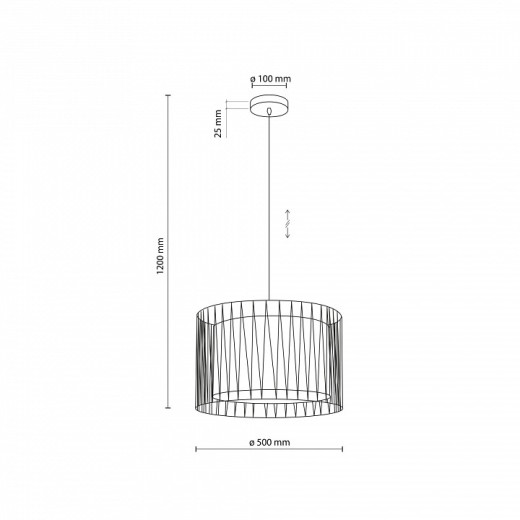 Подвесная люстра TK Lighting  11461