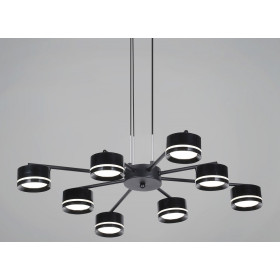 Подвесная люстра  19490-0.4-4+4 Black