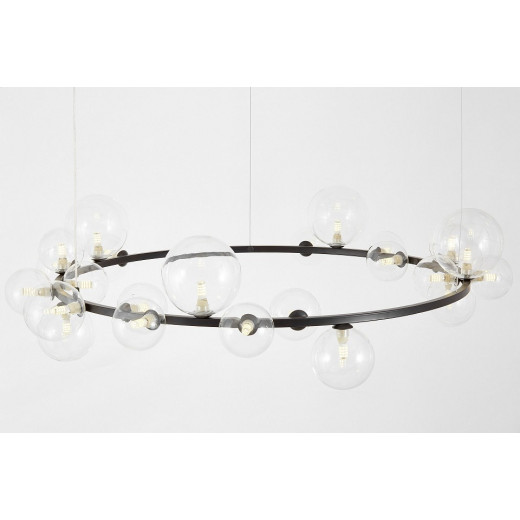 Подвесная люстра LUMINA DECO MERIDO LDP 7033-24 BK+CL