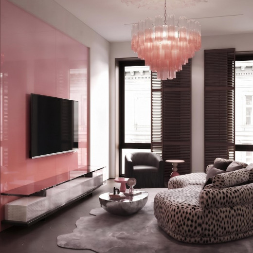 Подвесная люстра Loft it Murano 10580/800 Clear pink