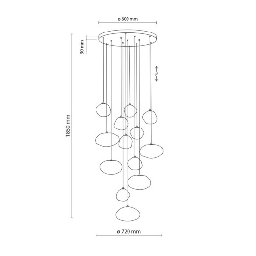 Подвесная люстра TK Lighting Nebia 11794 Nebia