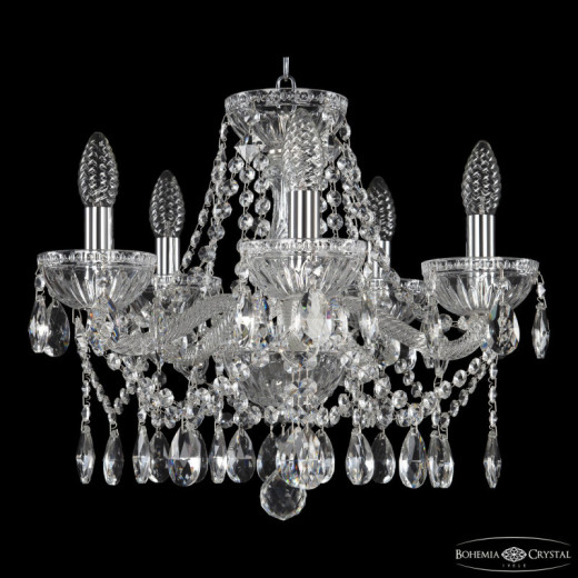 Подвесная люстра Bohemia Ivele Crystal 5413 5413/5/141 Ni Clear/M-1G
