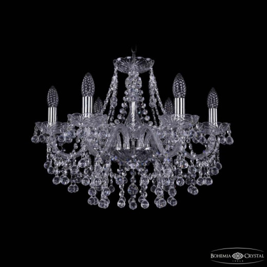Подвесная люстра Bohemia Ivele Crystal 1409 1409/6/195 Ni