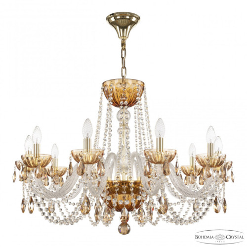Подвесная люстра Bohemia Ivele Crystal 5402 5402/10/300 G Amber/M-1H K721