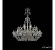 Подвесная люстра Bohemia Ivele Crystal 1409 1409/24+12/530/XL-170 G