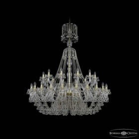 Подвесная люстра Bohemia Ivele Crystal 1409 1409/24+12/530/XL-170 G