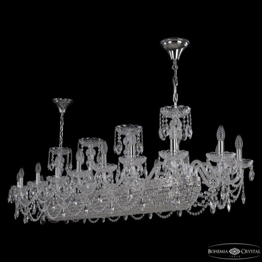 Подвесная люстра Bohemia Ivele Crystal 1453 1453/18/195/1500 Ni
