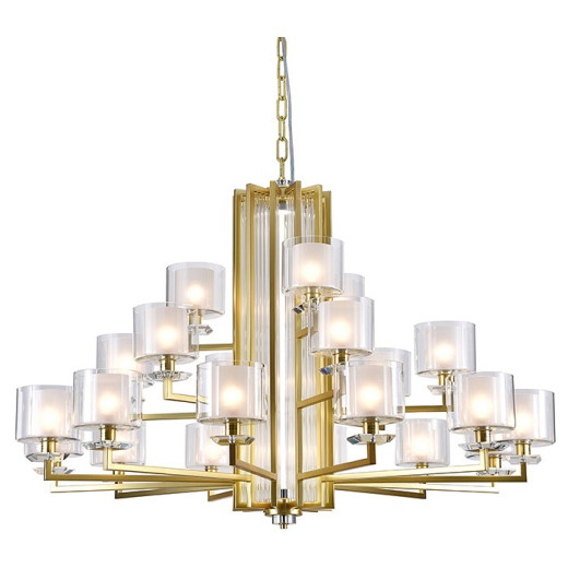 Подвесная люстра Newport ALEXANDRA 4412+6+3/C mat.gold