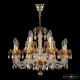 Подвесная люстра Bohemia Ivele Crystal 5402 5402/8+4/195 G Amber/M-1H K721