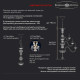 Подвесная люстра Bohemia Ivele Crystal 1403 1403/24+12+6/460/h-177/2d Ni