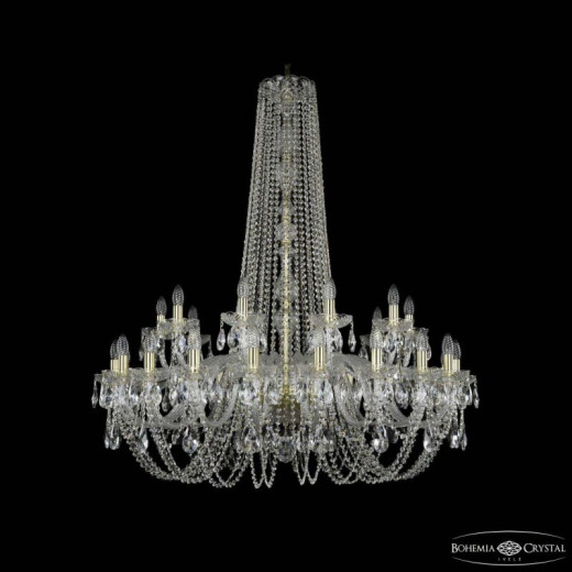 Подвесная люстра Bohemia Ivele Crystal 1402 1402/20+10/400/h-130 G