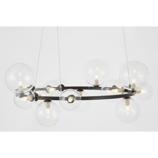 Подвесная люстра LUMINA DECO MERIDO LDP 7033-15 BK+CL