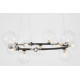Подвесная люстра LUMINA DECO MERIDO LDP 7033-15 BK+CL