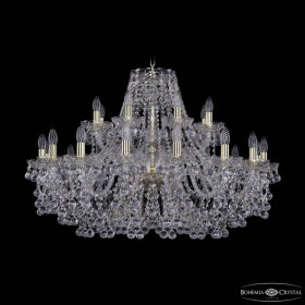 Подвесная люстра Bohemia Ivele Crystal 1409 1409/16+8/360 G