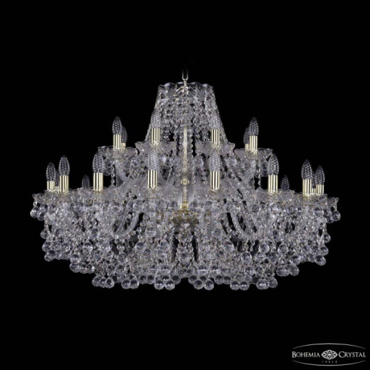 Подвесная люстра Bohemia Ivele Crystal 1409 1409/16+8/360 G