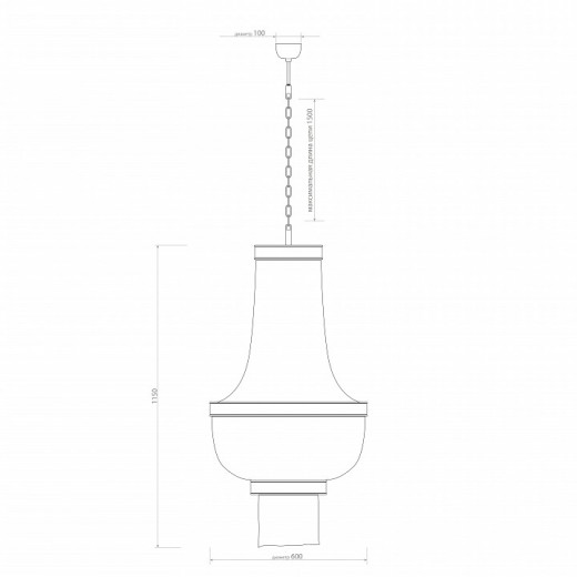 Подвесная люстра Covali  JPL-10478a