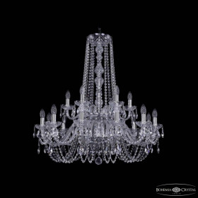 Подвесная люстра Bohemia Ivele Crystal 1402 1402/12+6/300/h-91/2d Ni