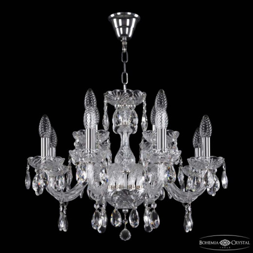 Подвесная люстра Bohemia Ivele Crystal 117 117/8+4/195 Ni