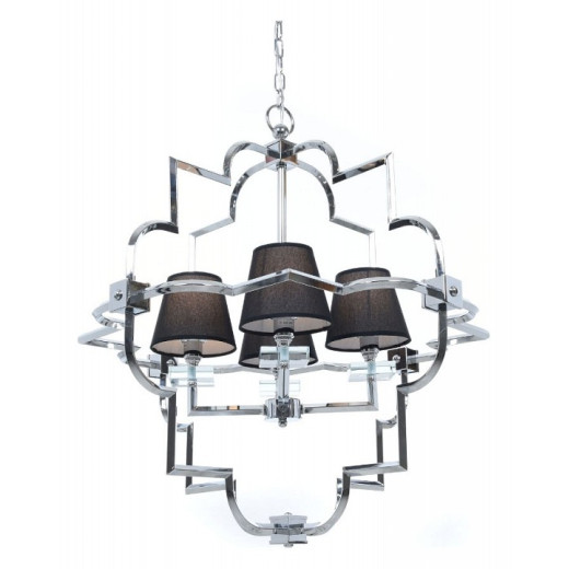 Подвесная люстра LUMINA DECO Baltimore LDP 8020-4 CHR+BK