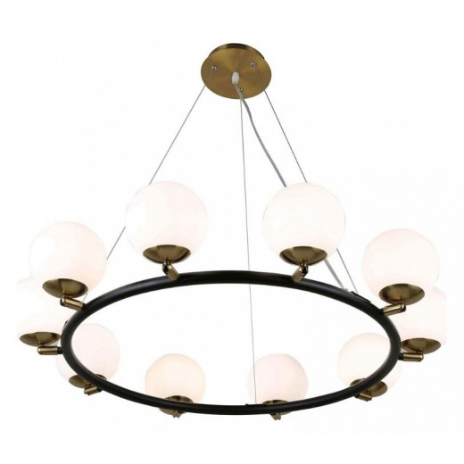 Подвесная люстра LUMINA DECO Modica LDP 6032-10 BK+MD