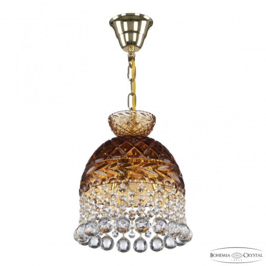 Подвесная люстра Bohemia Ivele Crystal 5478 5478/22 G Amber/M-1F Balls