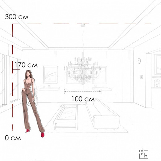 Подвесная люстра Loft it Gino 10196/1000 White
