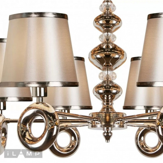 Подвесная люстра iLamp Brooklyn P2401-6 Nickel