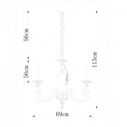 Подвесная люстра Divinare Laura 5123/01 LM-6