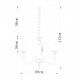 Подвесная люстра Divinare Laura 5123/01 LM-6