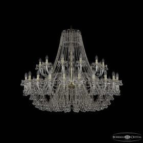 Подвесная люстра Bohemia Ivele Crystal 1409 1409/24+12/530 G